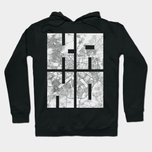 Kano, Nigeria City Map Typography - Light Hoodie